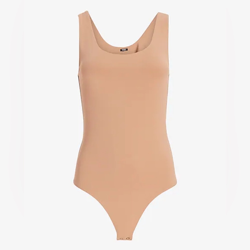Express Beige Sleeveless Bodysuit
